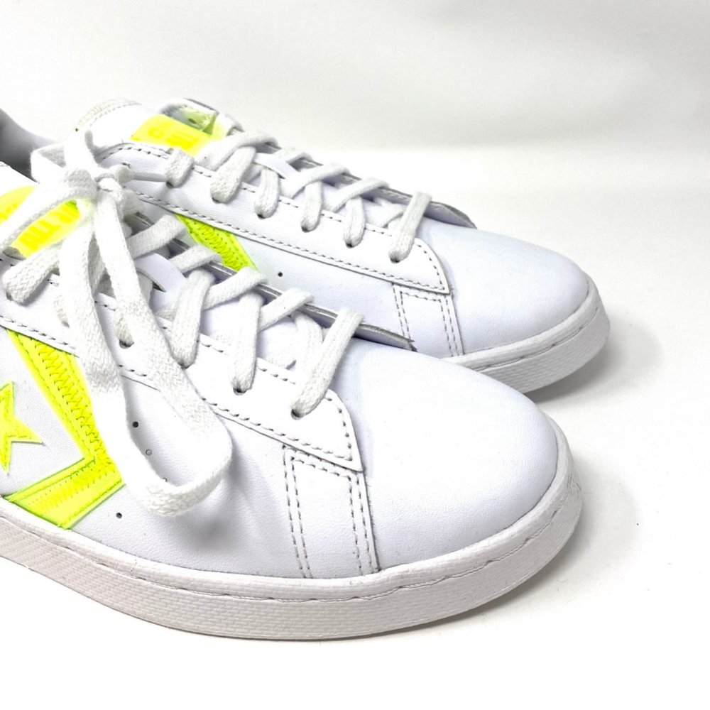 Converse Pro Leather Ox White Lemon Low Sneakers W - Picture 4 of 10